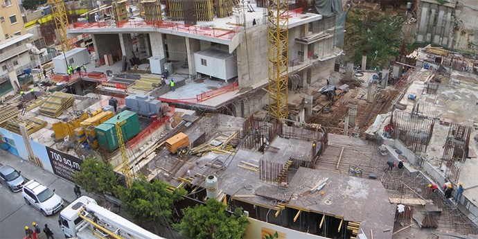 Panoramic View of Place Pasteur Construction Site